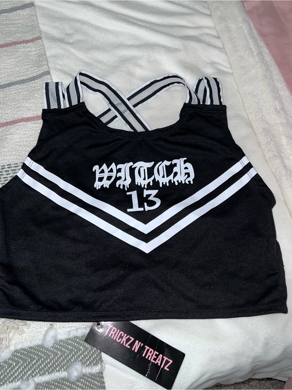 Dolls Kill “Coven Cheerleader”Cropped Tank Top